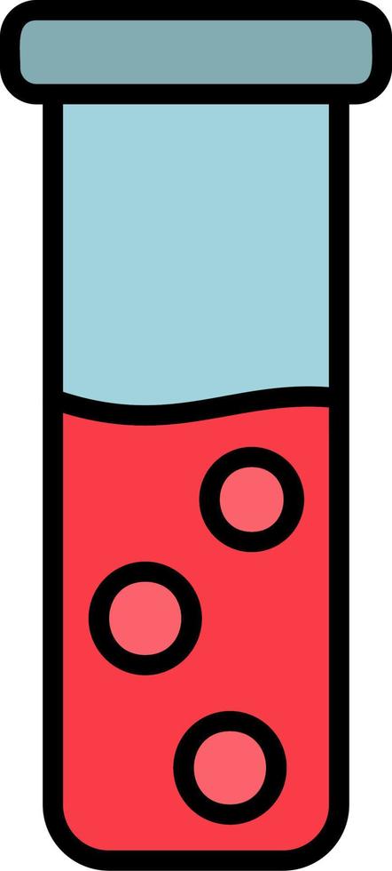 icono de vector de tubo de ensayo