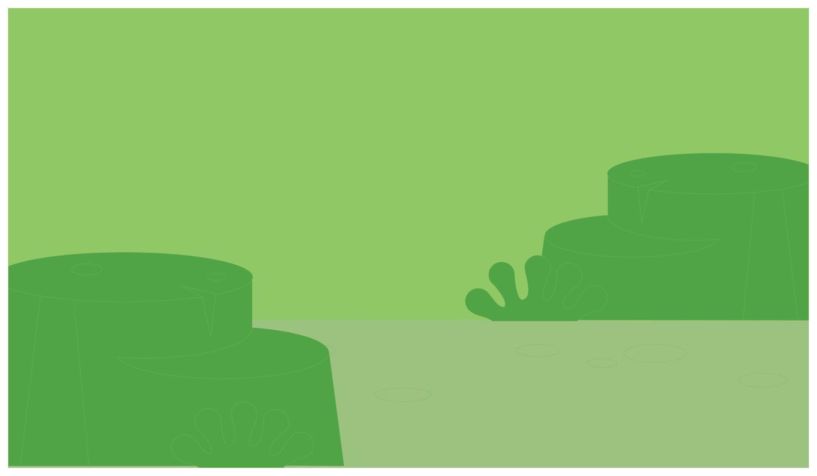 abstract green background with smooth lines and shadows, vector illustration. Suitable for use in design elements for banners, posters, backgrounds, etc. with nature themes