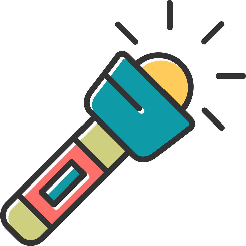 Flashlight Vector Icon