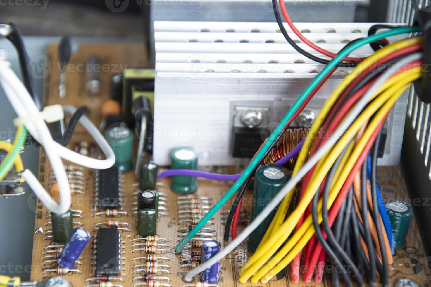 top view of computer power supply photo