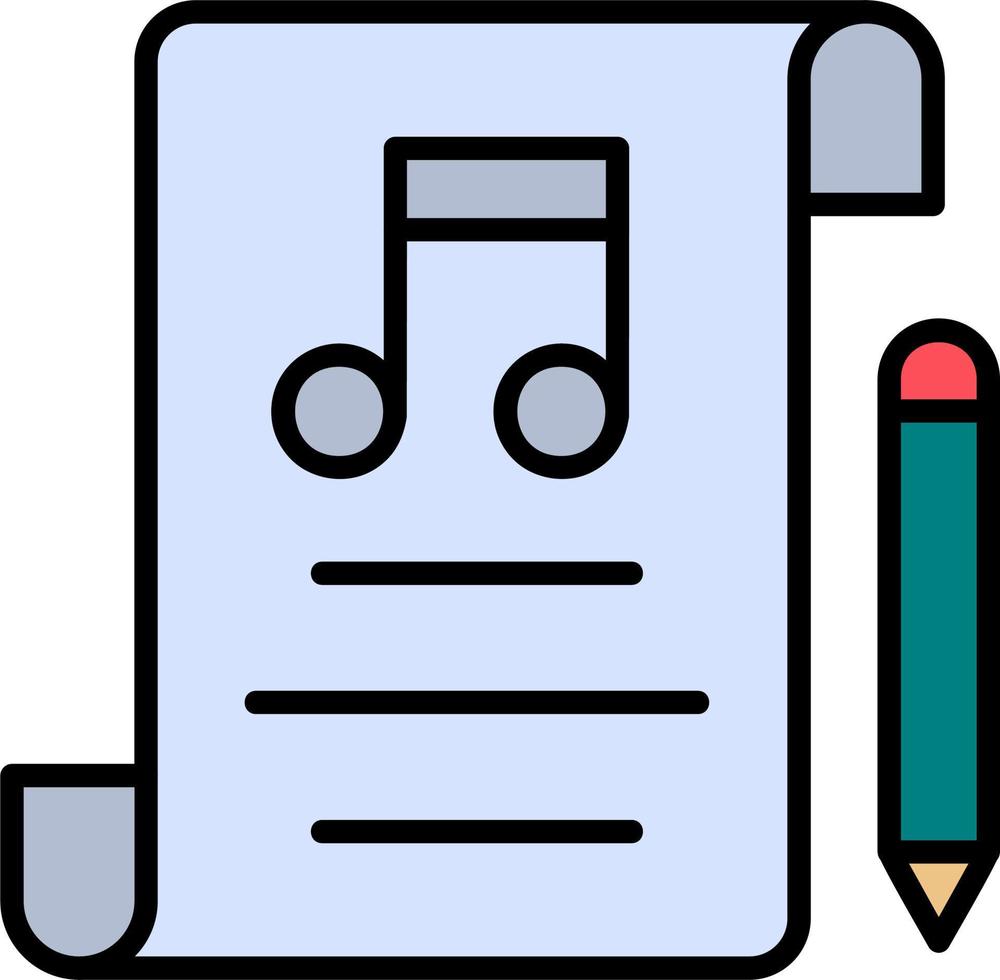 Music Composing Vector Icon