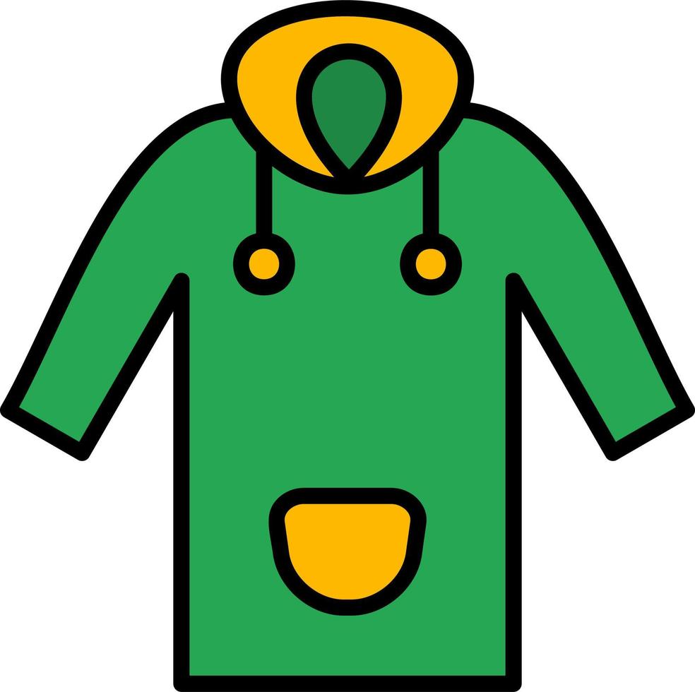 Raincoat Vector Icon