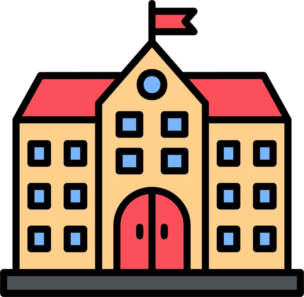 University Building Vector Icon