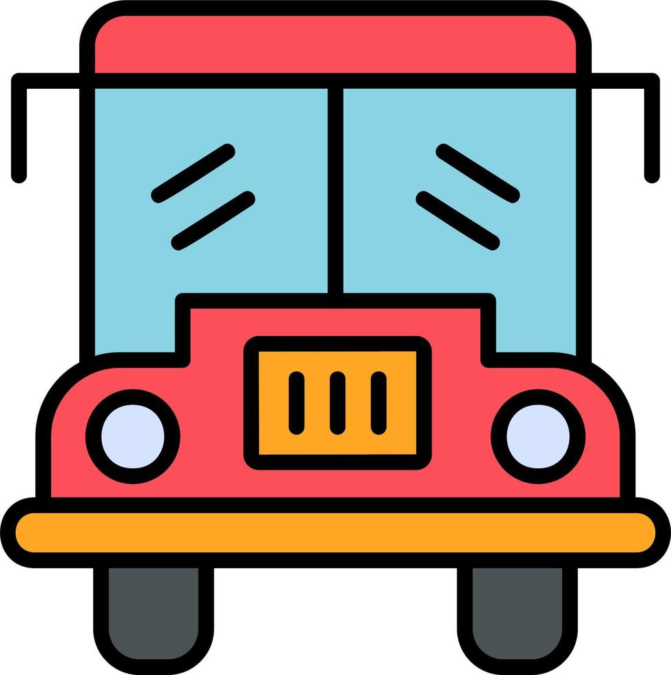 School Bus Vector Icon