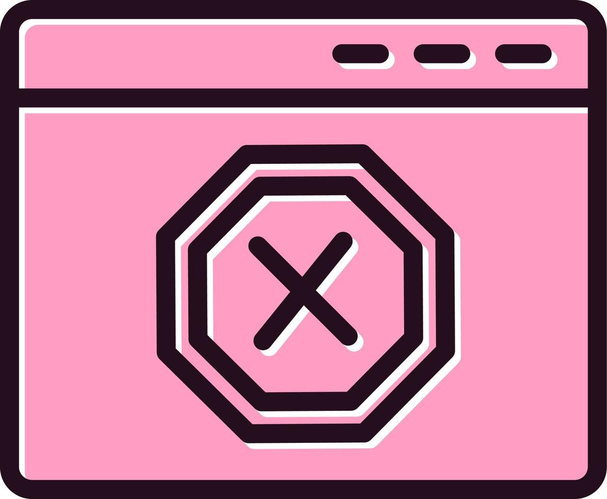 Ad Blocker Vector Icon