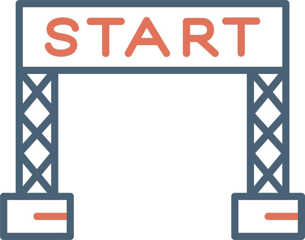 Start Line Vector Icon