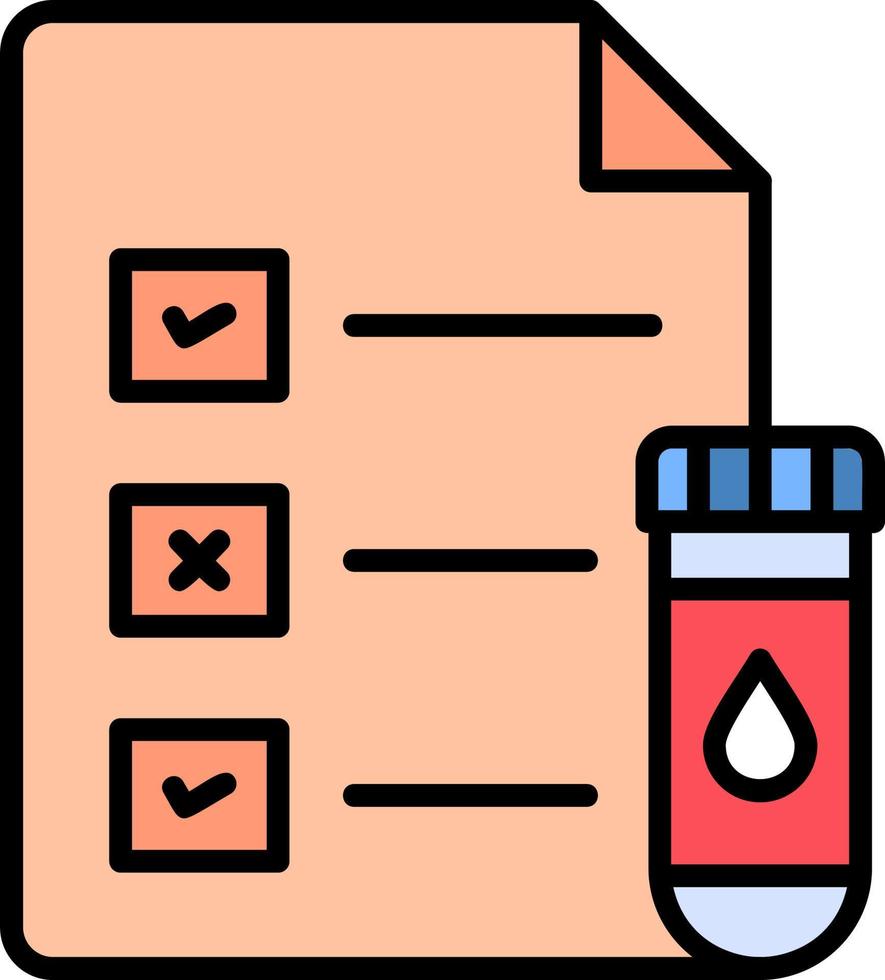 Medical Test Report Vector Icon