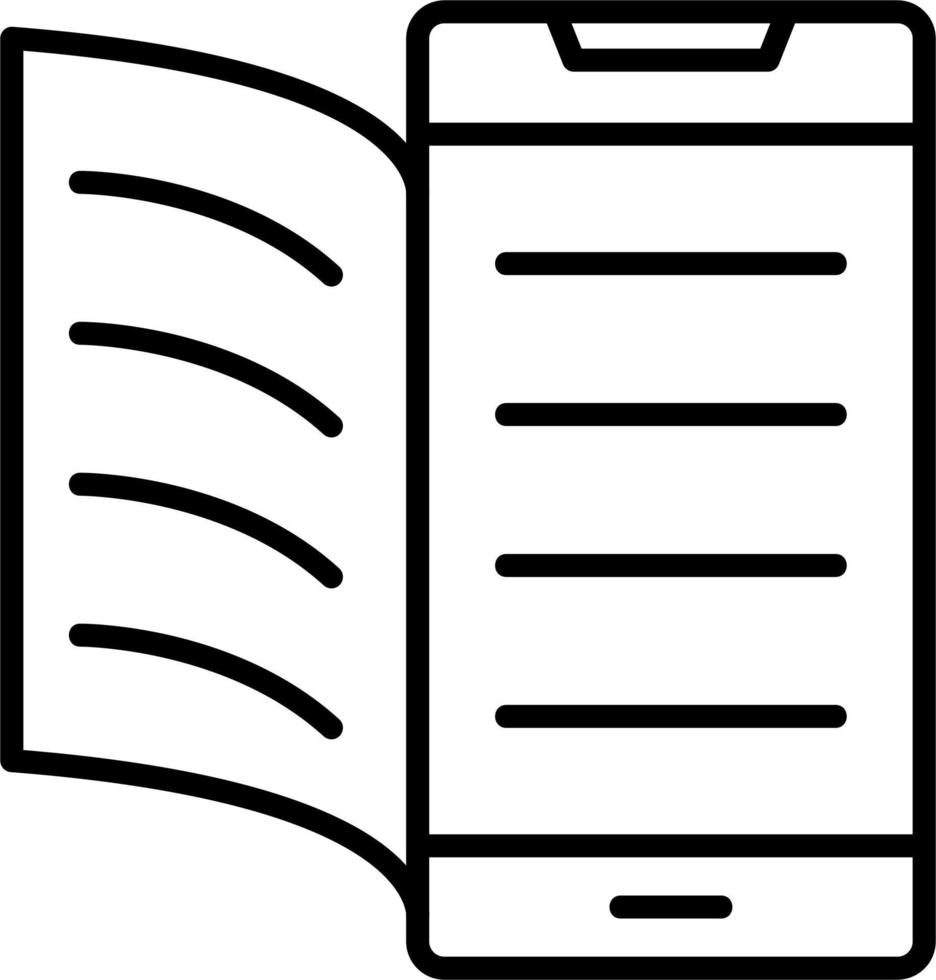 Digital Book Vector Icon