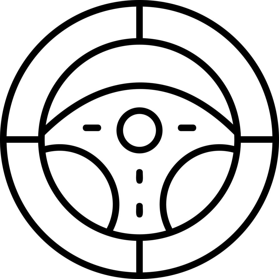 Steering Wheel Vector Icon