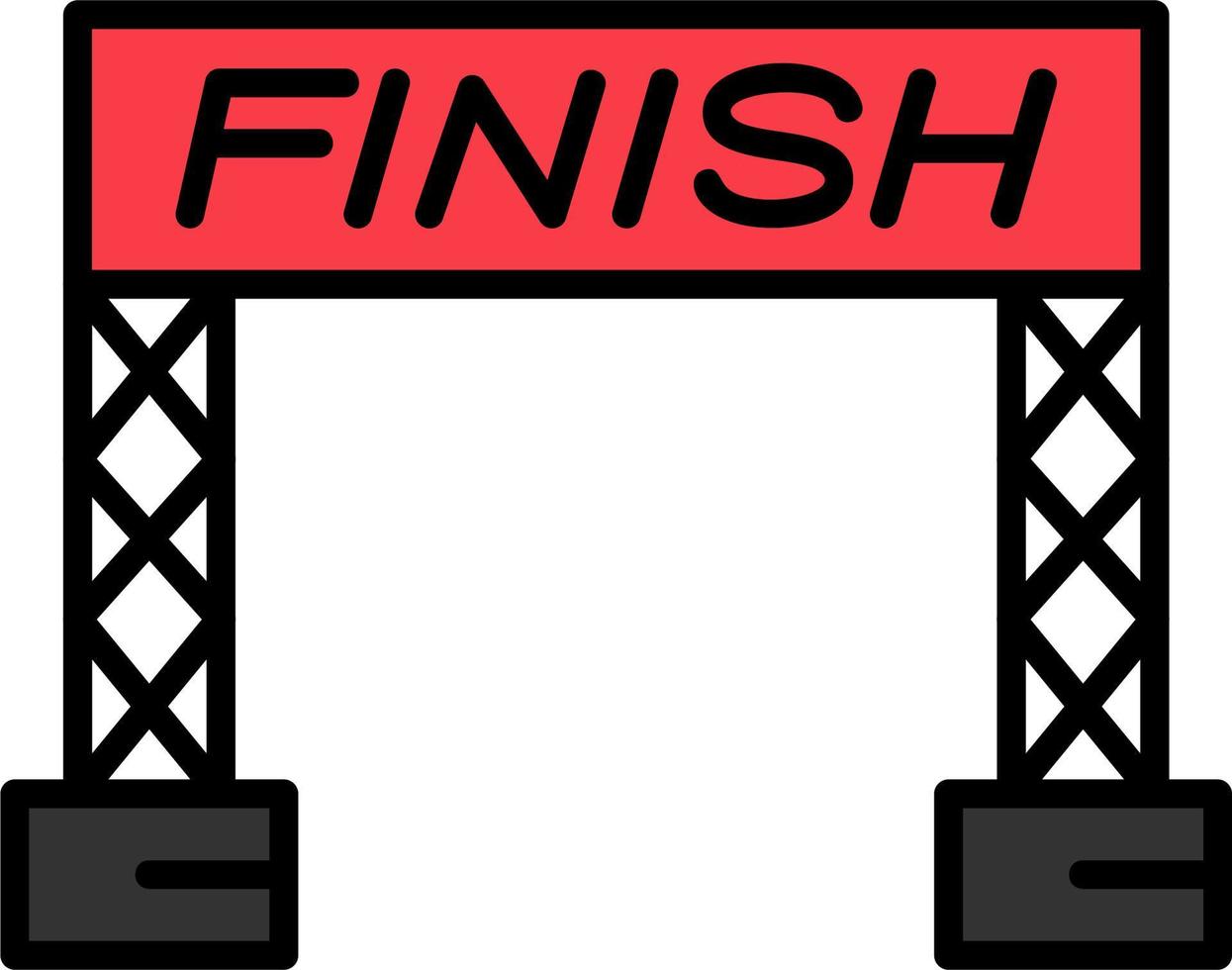 Finish Line Vector Icon