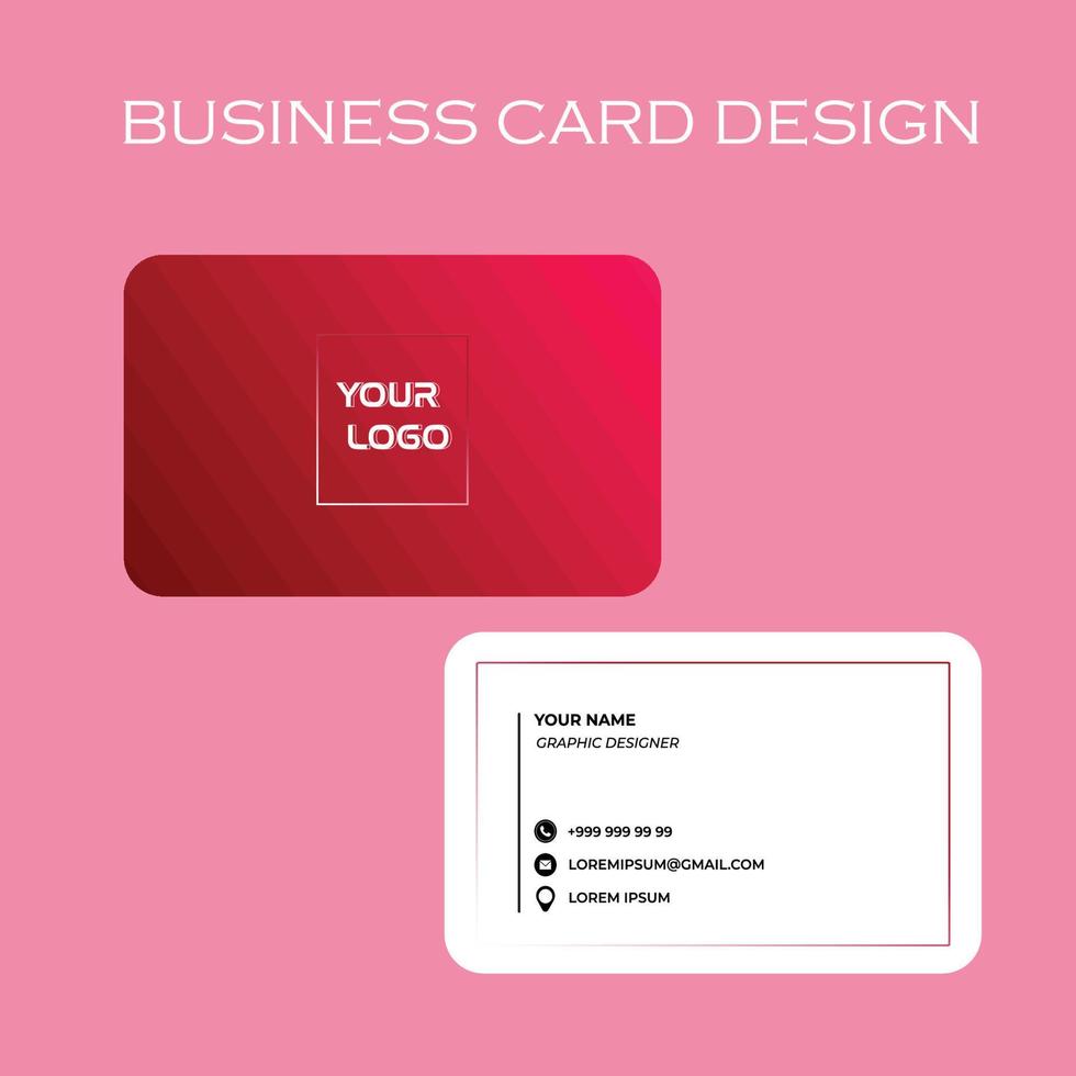 moderno vector negocio tarjeta diseño