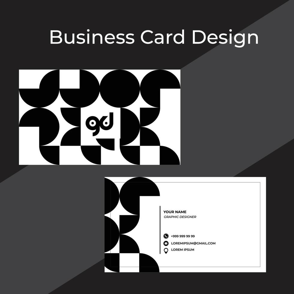 Modern vector business card design