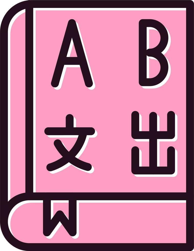 Foreign Language Book Vector Icon