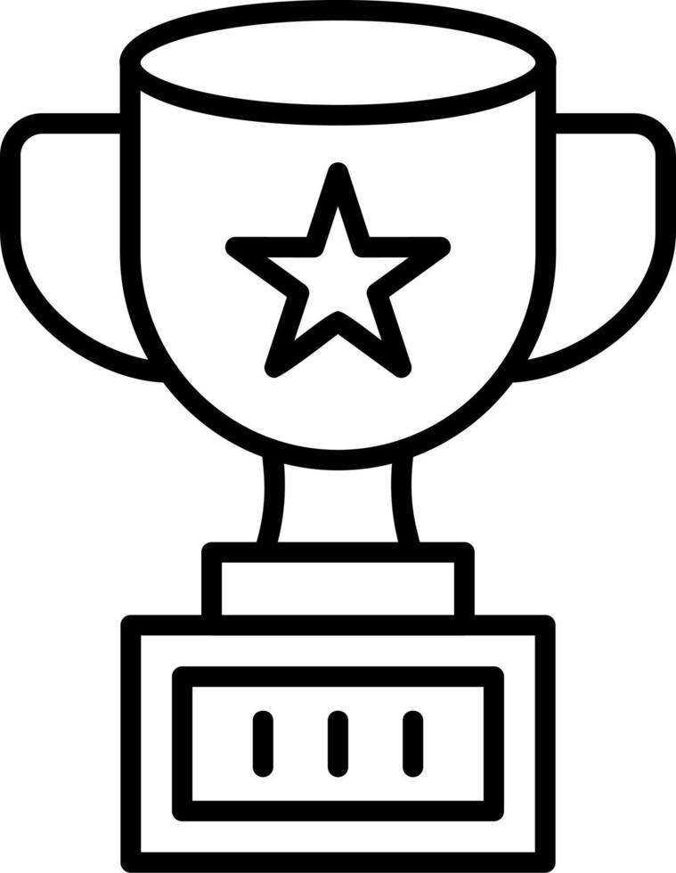 icono de vector de copa de trofeo