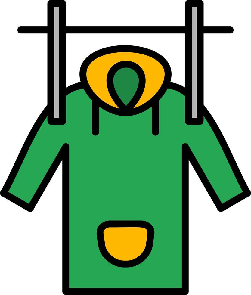 Wet Coat Vector Icon