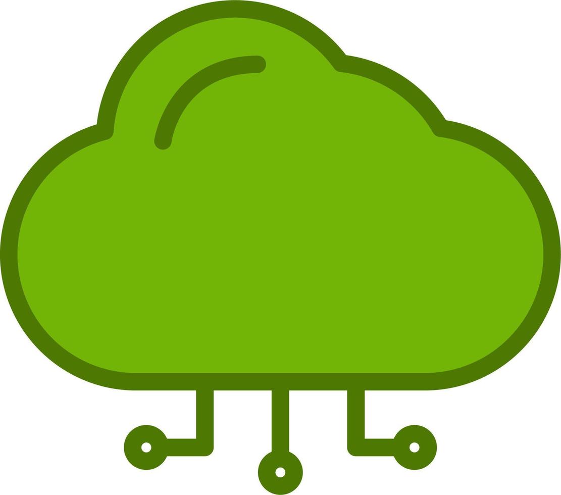 icono de vector de nube