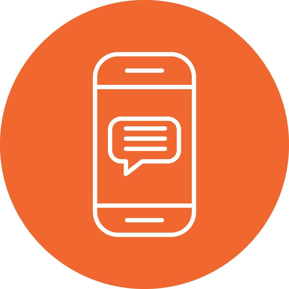 Phone Message Vector Icon