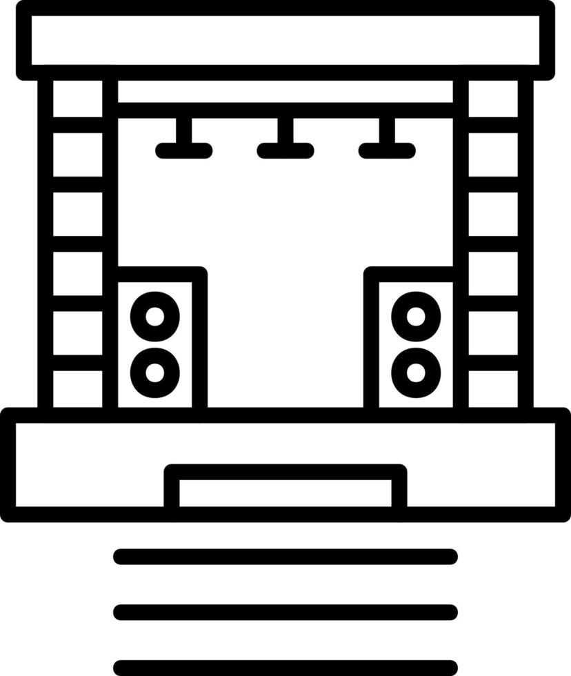 Stage Vector Icon