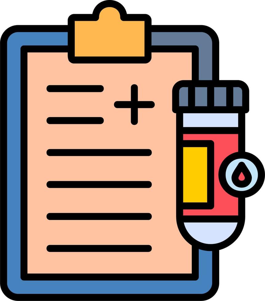 Urine Report Vector Icon