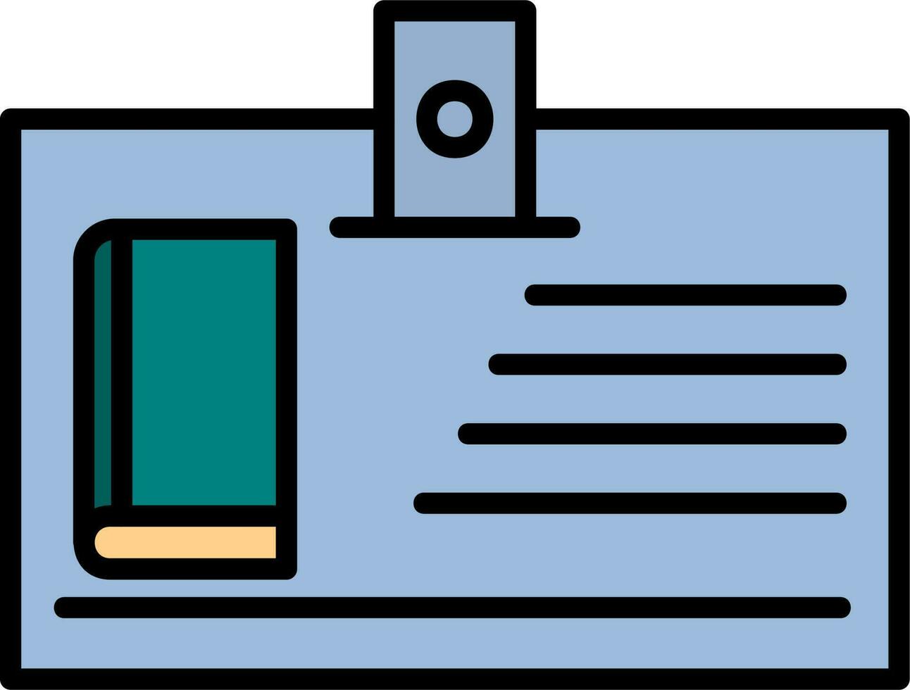 Library Card Vector Icon