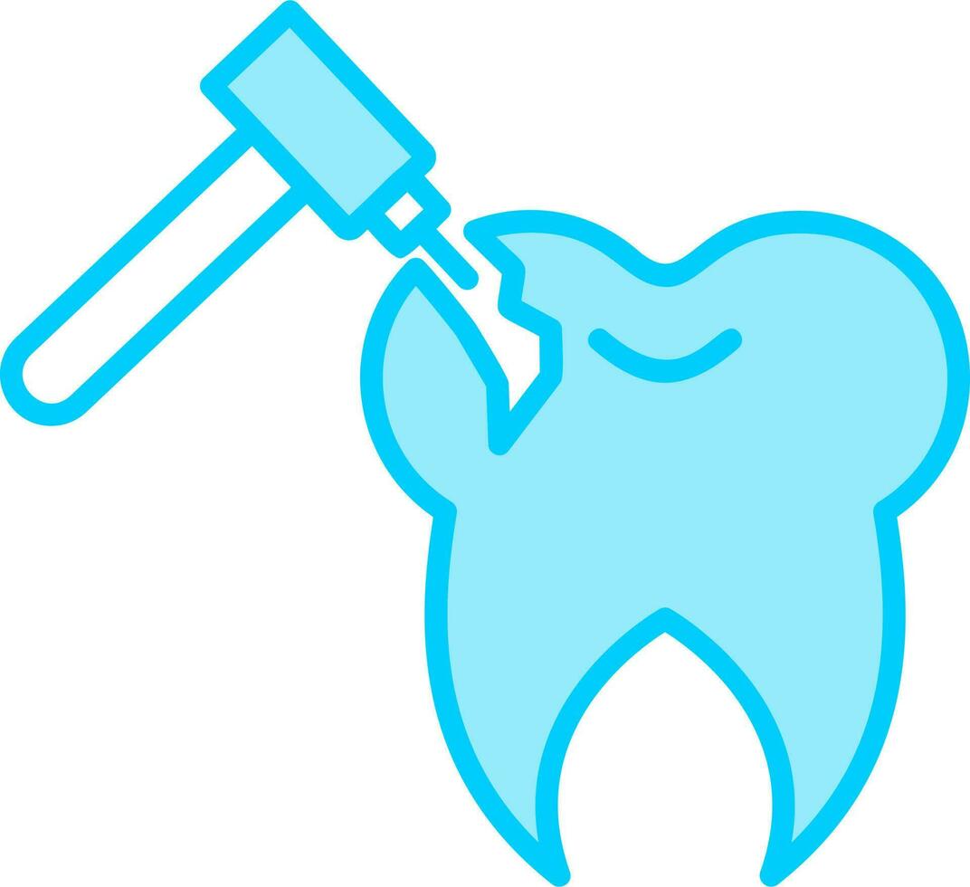 Tooth Drilling Vector Icon