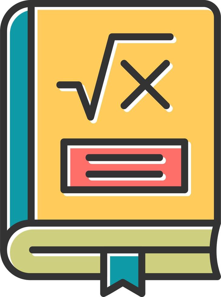 Maths Book Vector Icon