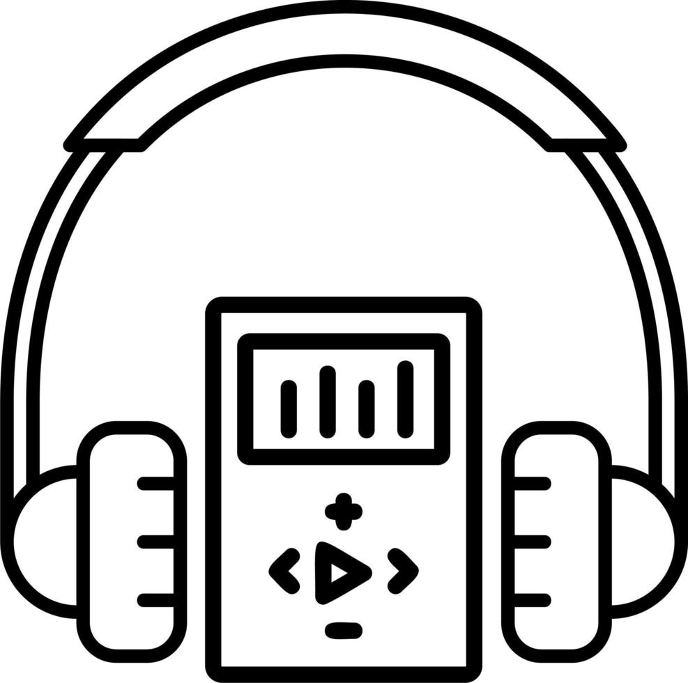 icono de vector de auriculares