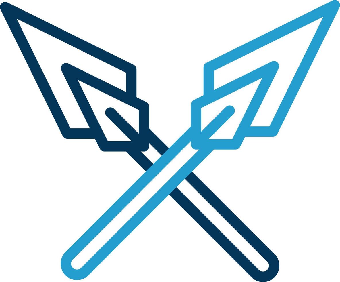 Spears Vector Icon Design