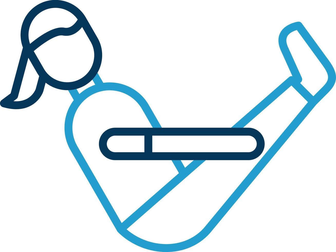 Boat Pose Vector Icon Design