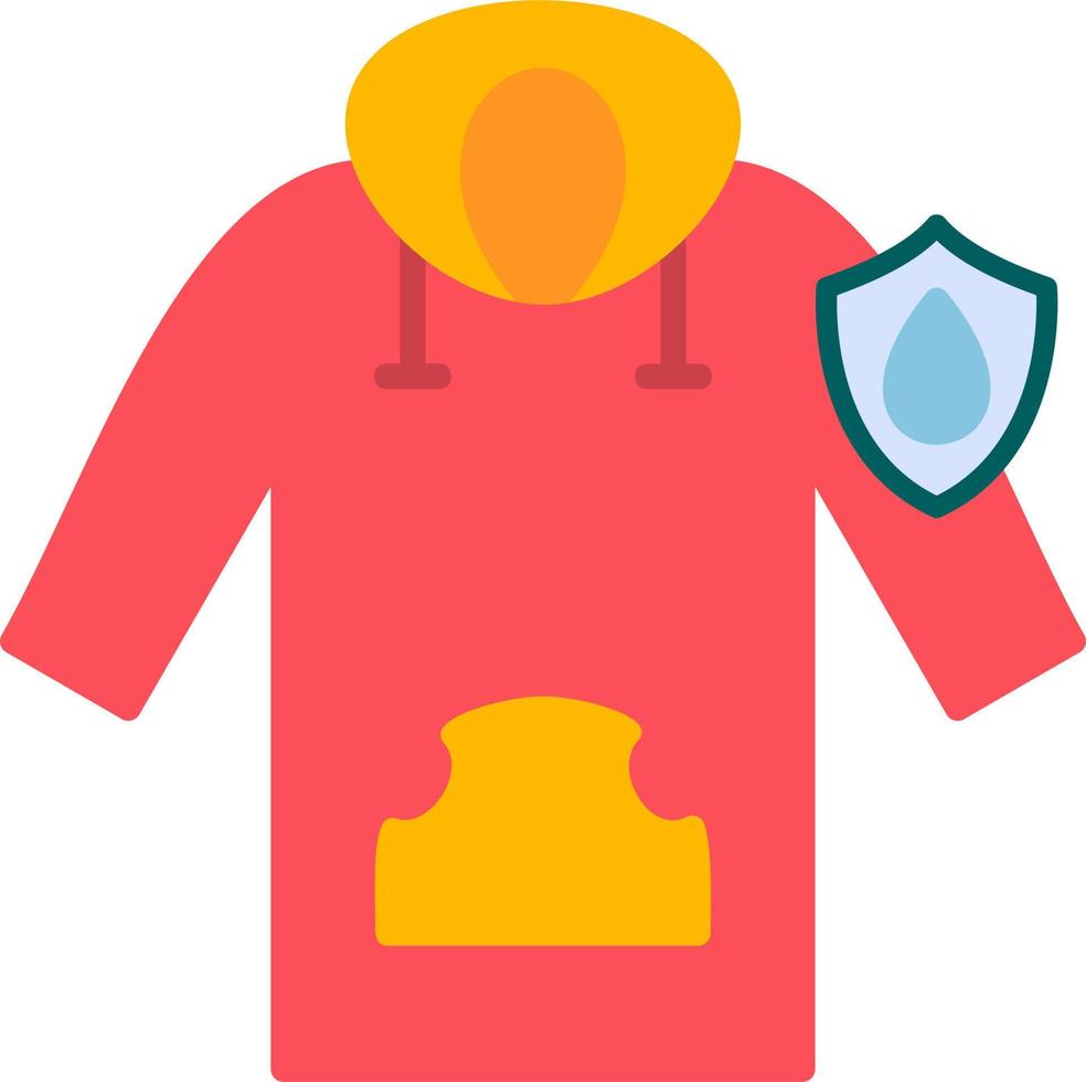 Waterproof Hoodie Vector Icon