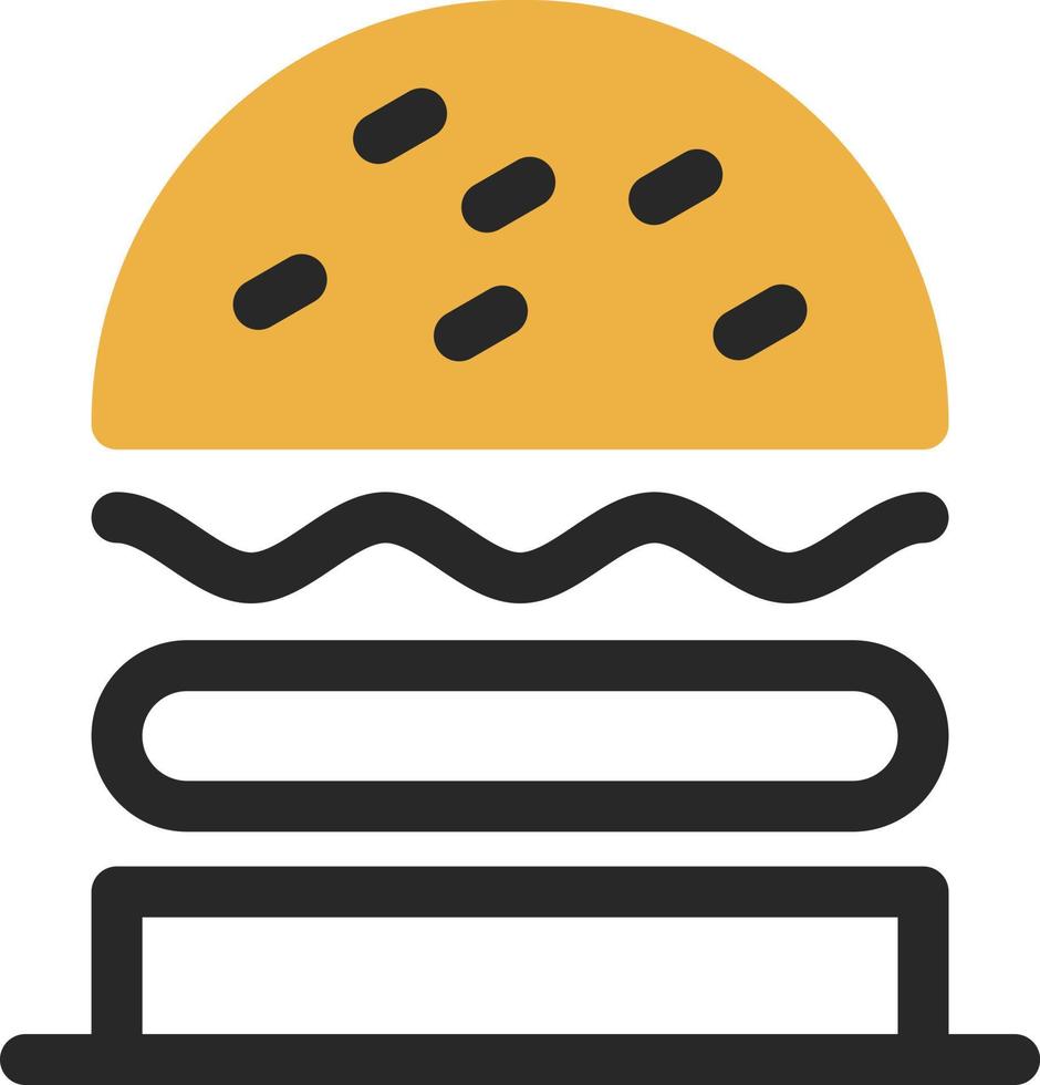 diseño de icono de vector de sándwich de hamburguesa