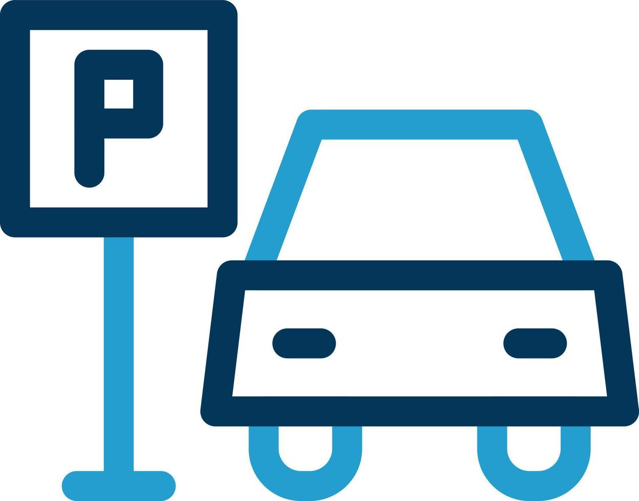 Car Park Vector Icon Design