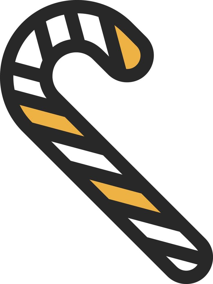 Candy Cane Vector Icon Design