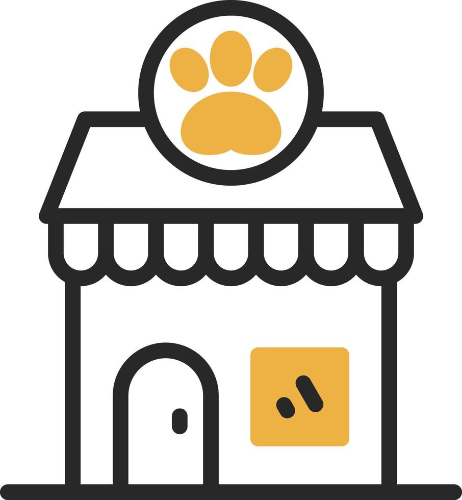 diseño de icono de vector de tienda de mascotas