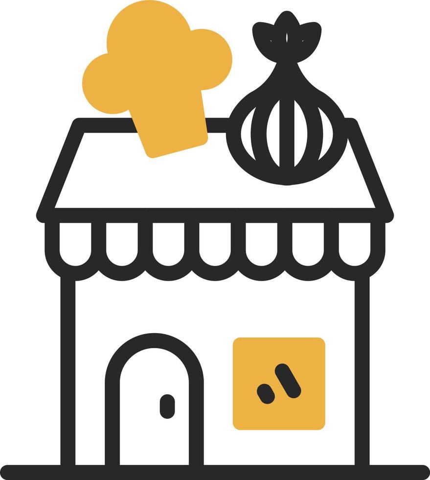 Vegetable Shop Vector Icon Design