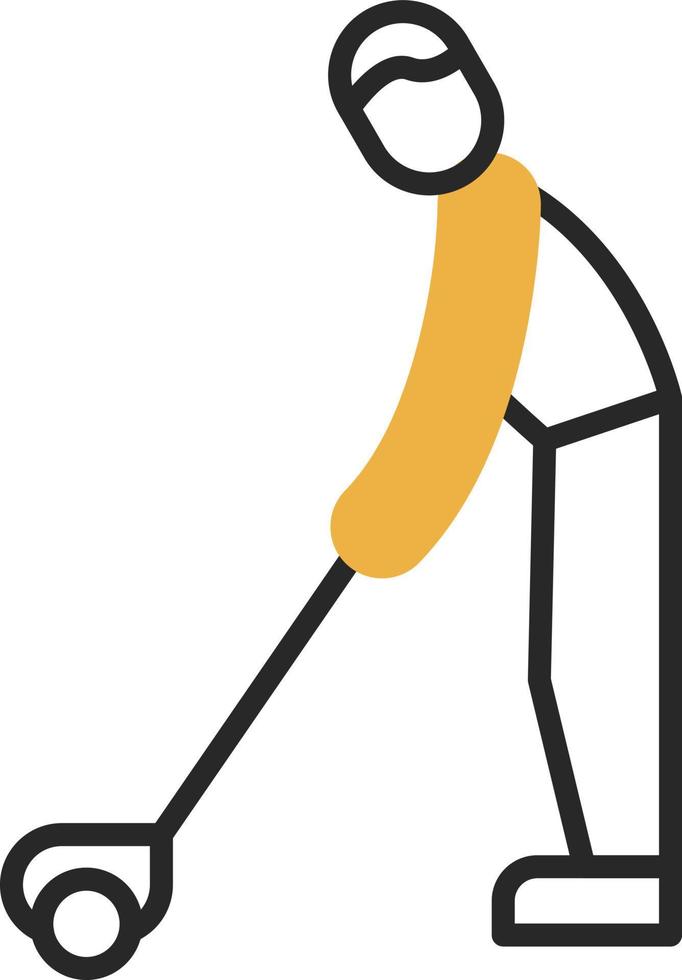 Golf Player Vector Icon Design