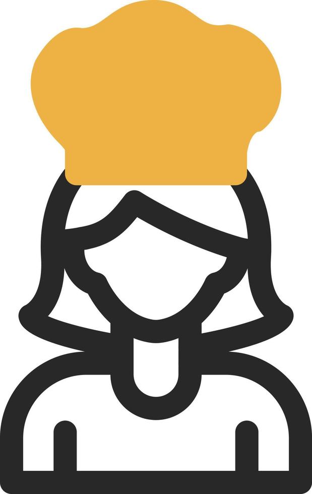 Chef Woman Vector Icon Design