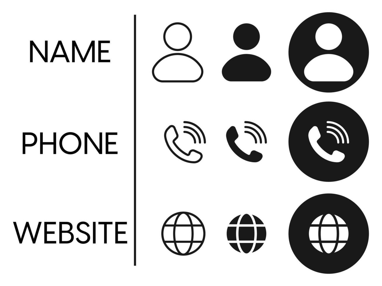 Set of Website icon vector. Communication icon symbol vectors. Communication icon symbols vectors Graphic