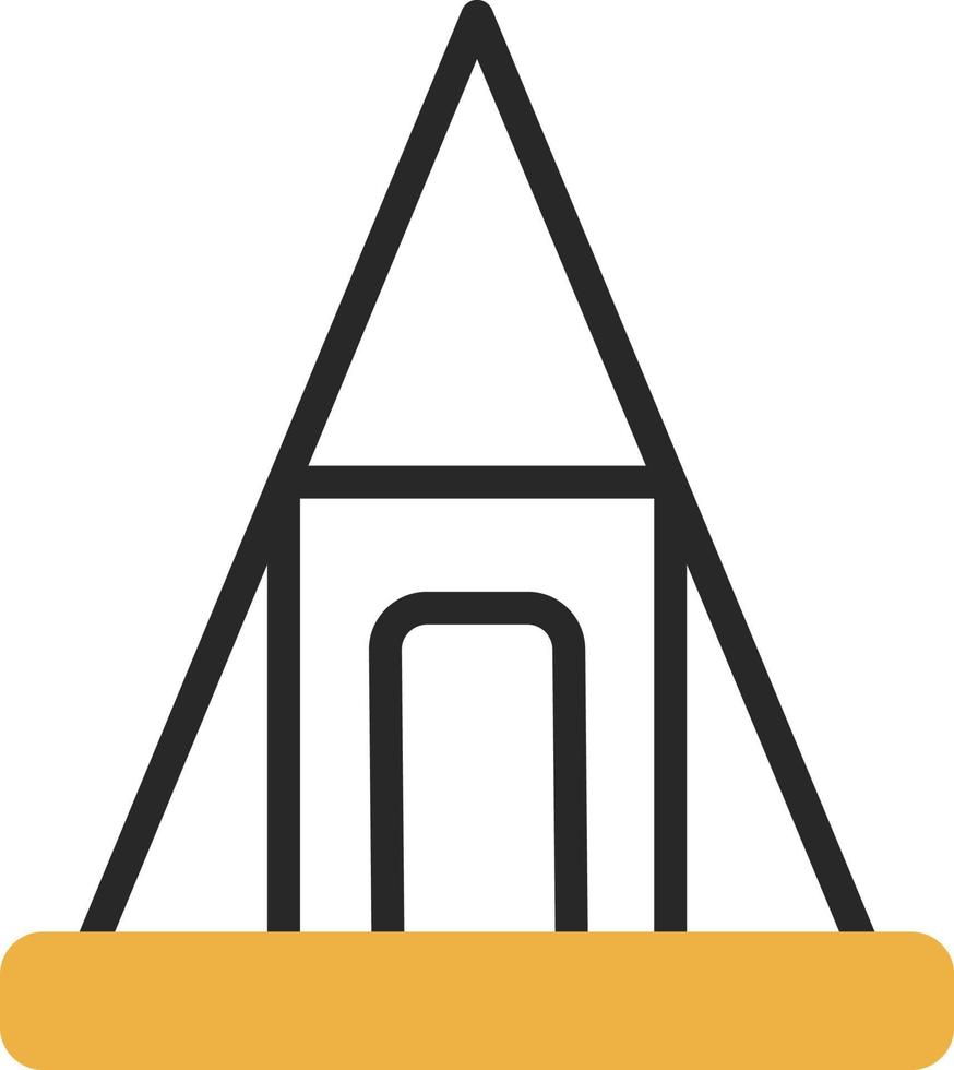 Nubian Pyramids Vector Icon Design