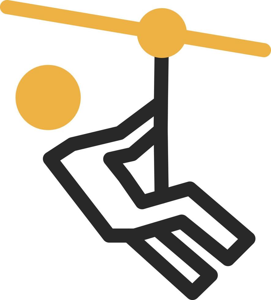 Zipline Vector Icon Design