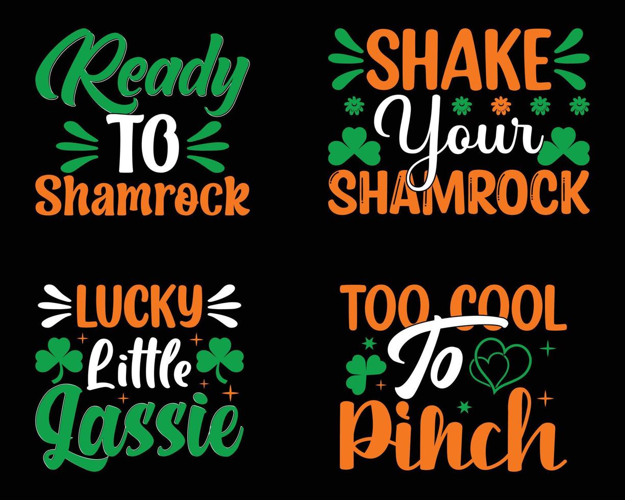 St. patrick's Day SVG Bundle Design. vector