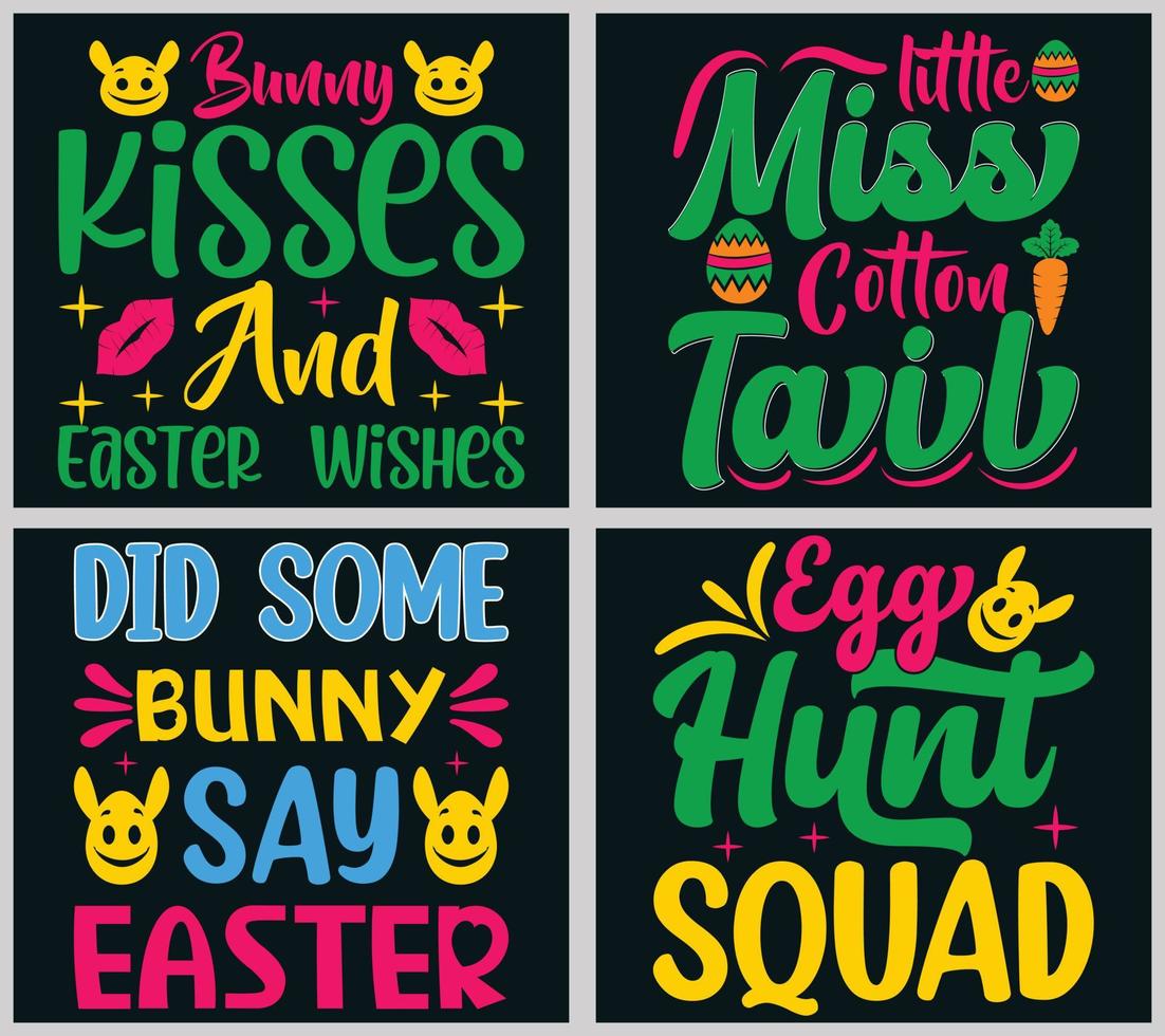 Easter Day SVG Bundle Design vector