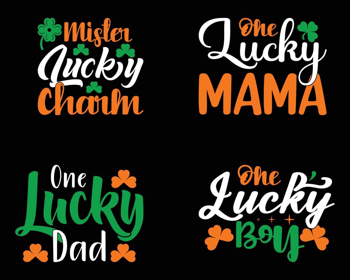 St. patrick's Day SVG Bundle Design. vector