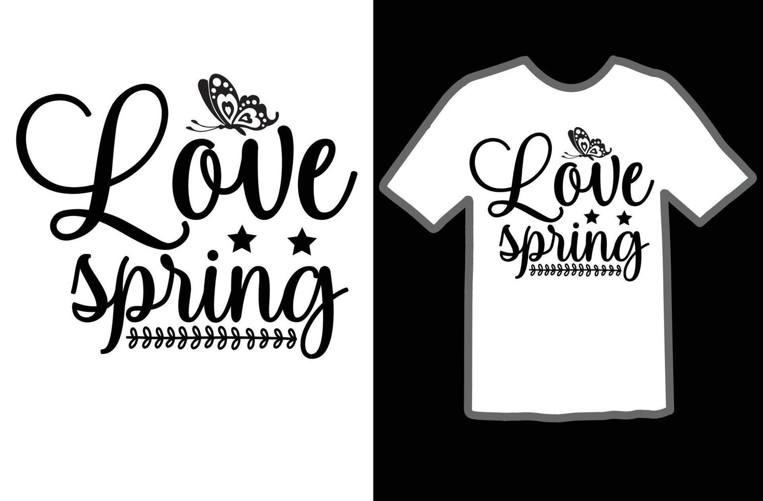 amor primavera svg t camisa diseño vector