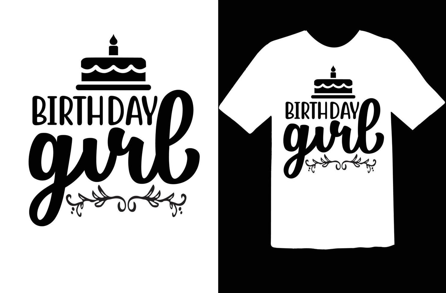 Birthday svg t shirt design vector