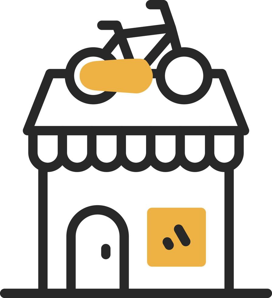 diseño de icono de vector de tienda de bicicletas