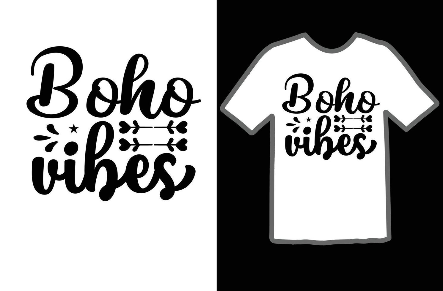 Boho vibes svg t shirt design vector