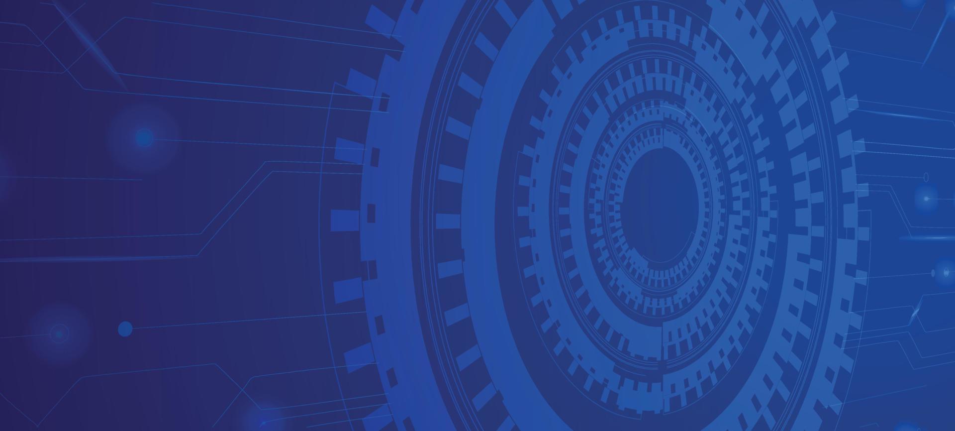 Abstract technology background with various technological elements. Big data vizualization. Fractal element with lines and dots array. Hi-tech communication concept futuristic. vector