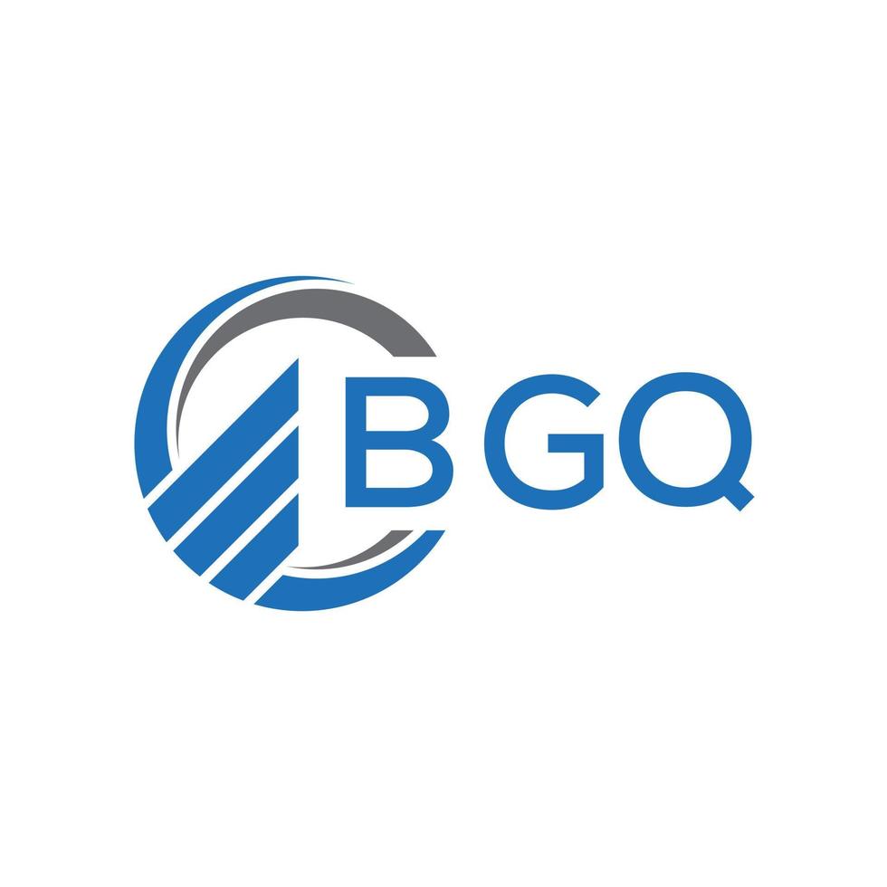bgq plano contabilidad logo diseño en blanco antecedentes. bgq creativo iniciales crecimiento grafico letra logo concepto. bgq negocio Finanzas logo diseño. vector