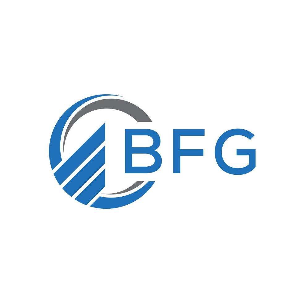 bfg plano contabilidad logo diseño en blanco antecedentes. bfg creativo iniciales crecimiento grafico letra logo concepto. bfg negocio Finanzas logo diseño. vector